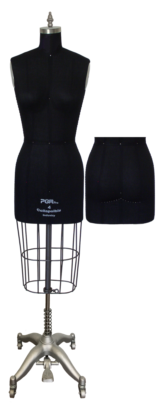 PGM Missy Dress Form with Hip Black Color (604)