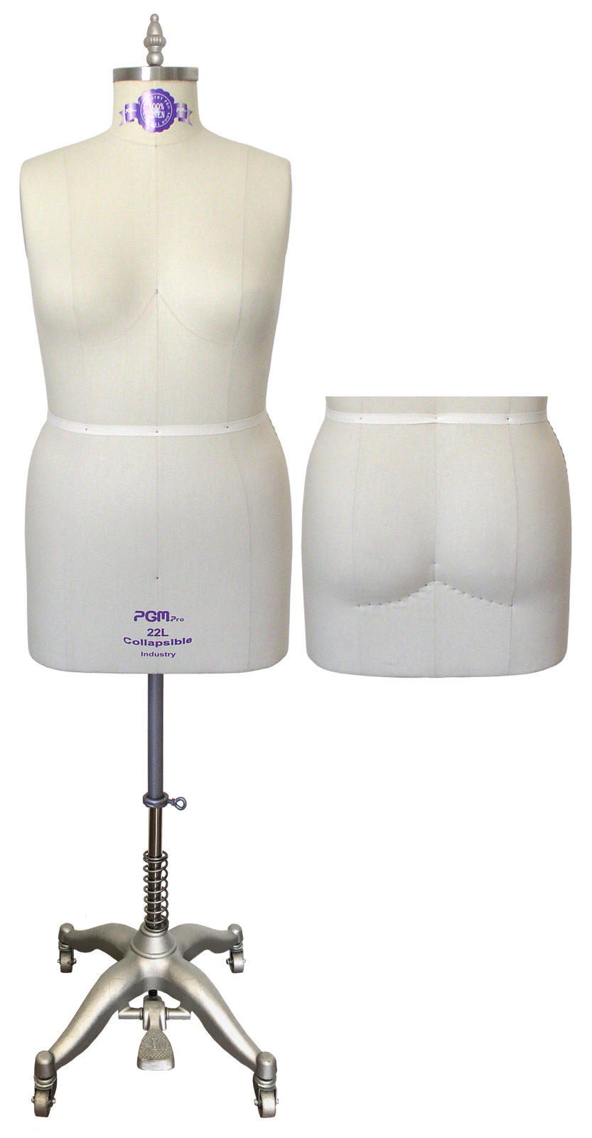 PGM Industry Grade Women Plus Size Dress Form with Hip (601L-20L)