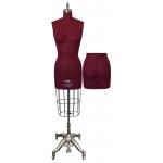 PGM Missy Dress Form with Hip maroon color (603)