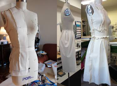 Muslin Draping on PGM Natural Body Dress Form