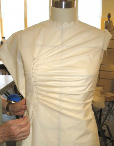 Draping on PGM Dress Form